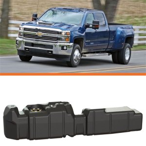 GMC Sierra 3500 Fuel Tank - Titan Fuel Tanks - XXL Mid-Ship - Black - `17-`19 GMC Sierra 3500 Fuel Tank - Titan Fuel Tanks - XXL Mid-Ship - Black - `17-`19